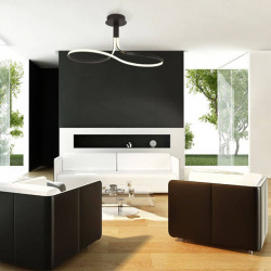 Nur Forja XL 40W lampe de plafond par Mantra dans un salon | Aiure