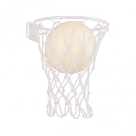 Applique murale blanche en forme de panier de la collection Basketball de Mantra | Aiure