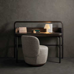 Table lamp on a desk. Book Collection by Mantra | Aiure