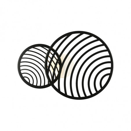 Applique et plafonnier noir Collage 30W de Mantra | Aiure