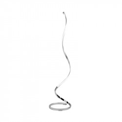 Nur silver minimalist floor lamp by Mantra | Aiure