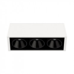 Plafón LED Black Foster Surface 3 blanco de Arkoslight | Aiure