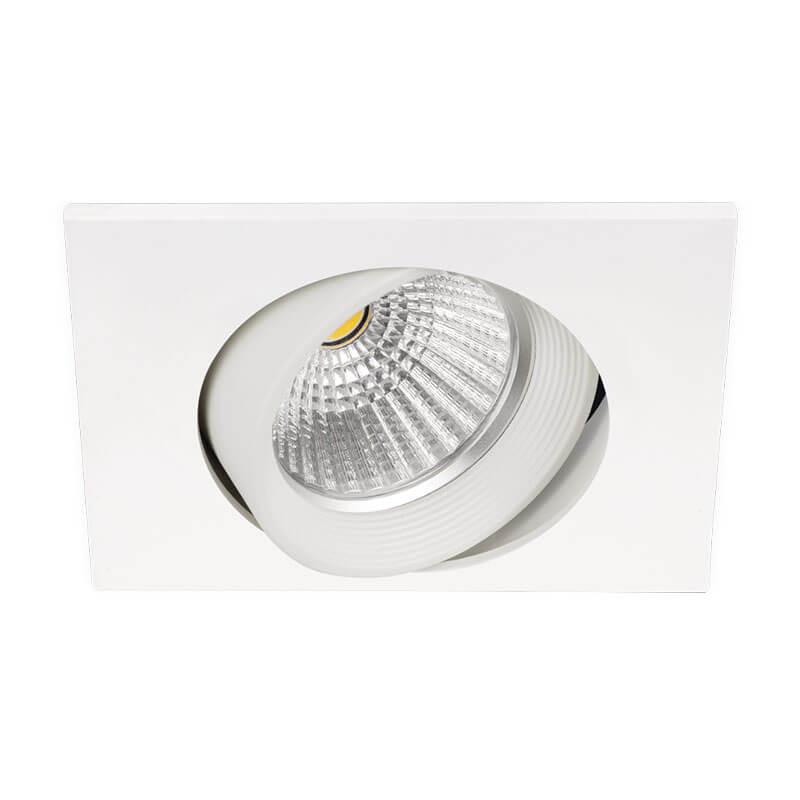 Downlight Dot Square Tilt white 5W by Arkoslight | Aiure