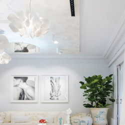 1 plafonnier Black Foster Surface d'Arkoslight dans un salon | Aiure