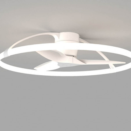 Ventilateur de plafond blanc de la série Nepal de Mantra | AiureDeco