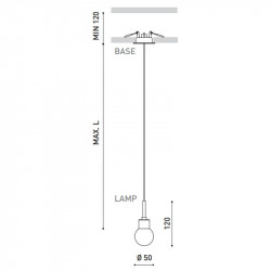 Dimensions of the handmade lamp Alaska by Arkoslight | Aiure