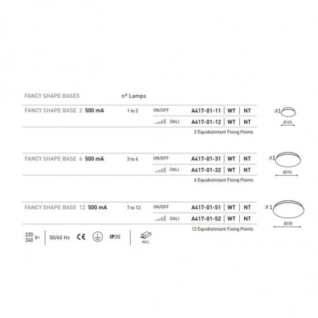 References and features of the Alaska Fancy Shape Base accessory by Arkoslight | Aiure