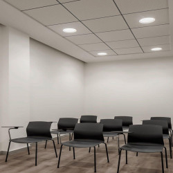 Stram Mini Prismatic downlight in study room Arkoslight | Aiure