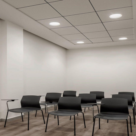 Stram Mini Prismatic downlight in study room Arkoslight | Aiure