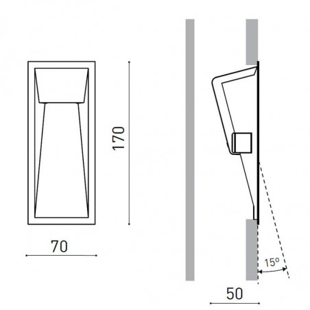 Dimensions of the floor light Wally by Arkoslight | Aiure