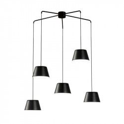Lámpara colgante Dona en color negro de Ole by FM | Aiure