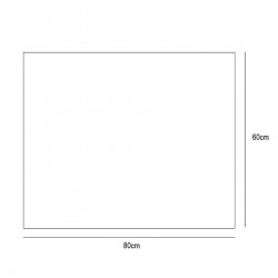 Mirror with interior LED light Cíes by Eurobath data-sheet 60x80cm| Aiure
