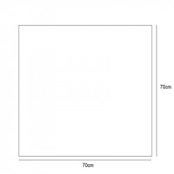 Miroir carré avec éclairage intérieur LED Fiji d'Eurobath fiche technique 70x70cm | Aiure