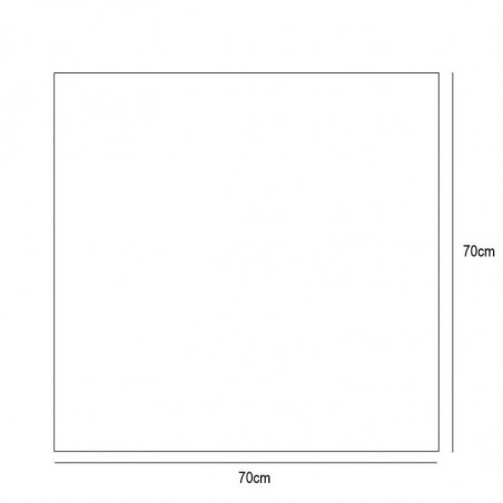 Miroir carré avec éclairage intérieur LED Fiji d'Eurobath fiche technique 70x70cm | Aiure