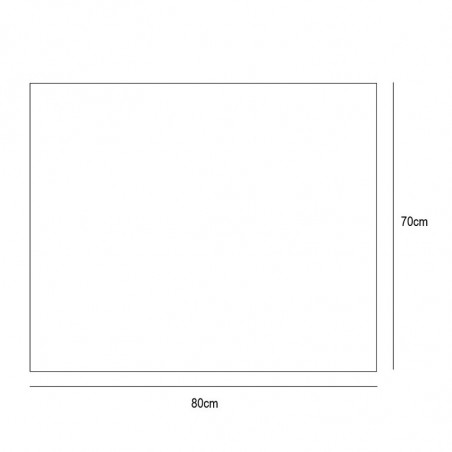 Miroir design rectangulaire à LED Bora d'Eurobath fiche technique 80x70cm| Aiure
