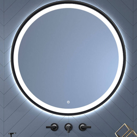 Miroir tactile LED Seychelles d'Eurobath dans une salle de bain| Aiure