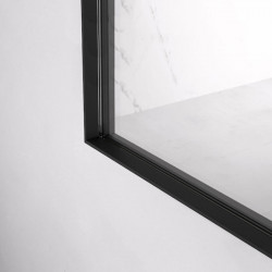 Rectangular bathroom mirror Abaco by Eurobath in a bathroom close up| Aiure
