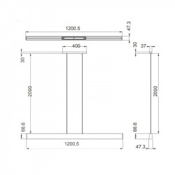 Lampe suspendue blanche Hanok fiche technique | Aiure
