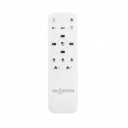 Kilimanjaro white-rattan finish fan remote control by Mantra | Aiure
