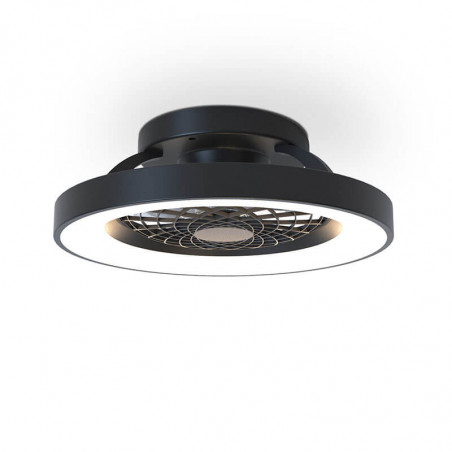 Tibet Mini black LED ceiling fan by Mantra | Aiure