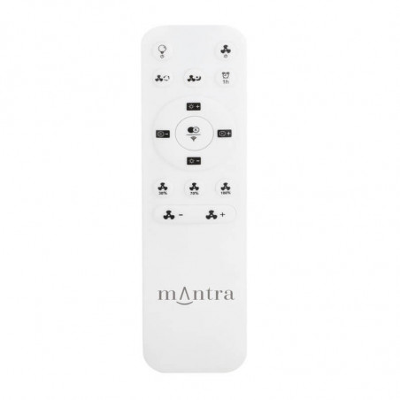 Tibet Mini black LED ceiling fan remote control by Mantra | Aiure