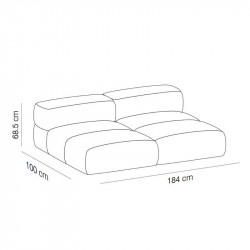 Canapé modulaire design ignifugé Savina de Viccarbe fiche technique| Aiure