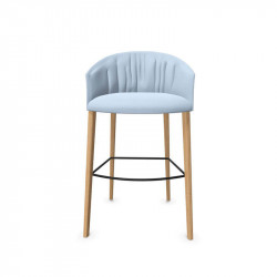 Soft stool Copa bar by Viccarbe baby blue | Aiure