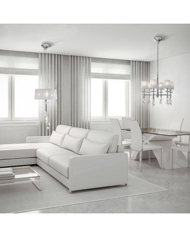 Tiffany ceiling lamp 3 lights in a living room |Aiure
