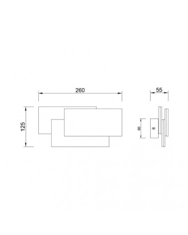 Applique d'intérieur Mantra Tahiti XL 12W  détails techniques | Aiure