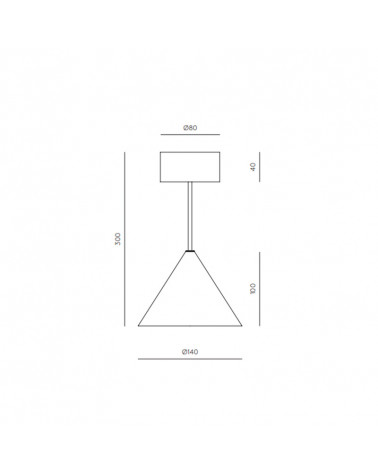 Finnish marble ceiling lamp Iconic data-sheet | Aiure