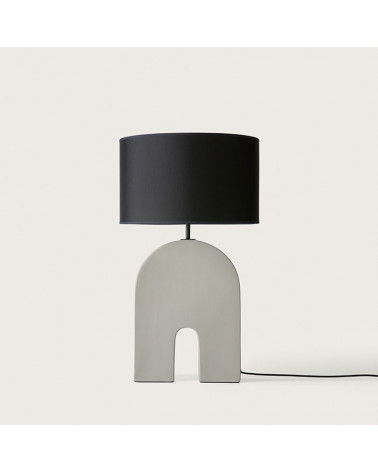 Ceramic table lamp Home black lampshade | Aiure