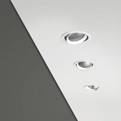 Focos LED empotrables Wellit instalados en techo de Arkoslight | Aiure