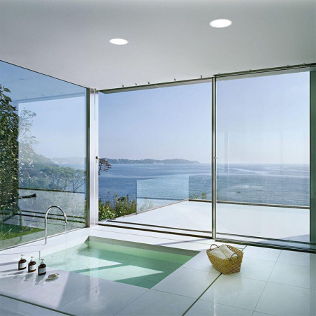 Water resistant LED downlight Fox by Arkoslight in bathroom | Aiure