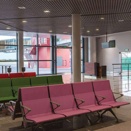 Part of an airport illuminated with Arkoslight's Swap L | Aiure
