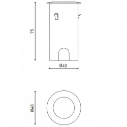 Dimensions of the Arkoslight Step beacon | Aiure