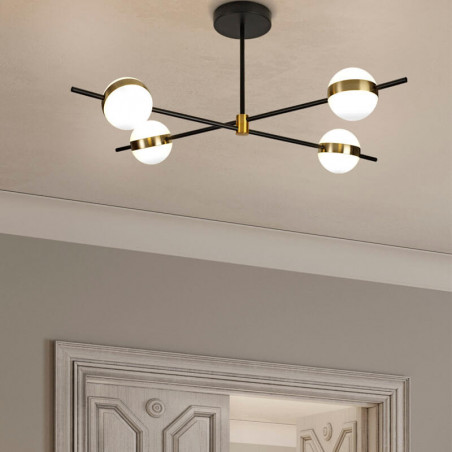 Ceiling lamp switched on from the Cuba series by Mantra | Aiure