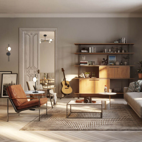 LED Ceiling lamp from the Cuba series by Mantra in a living room| Aiure