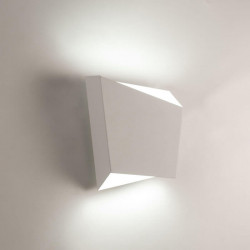 Aplique de pared Asimetric blanco encendido de Mantra | Aiure