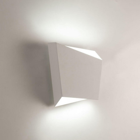 Aplique de pared Asimetric blanco encendido de Mantra | Aiure
