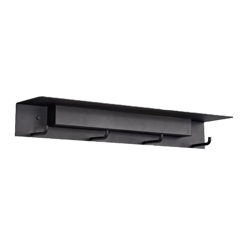 Black coat rack-wall light Fuerteventura by Mantra | Aiure