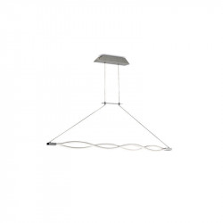 Small ceiling lamp Sahara silver by Mantra | Aiure