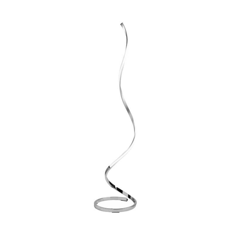 Nur silver minimalist floor lamp by Mantra | Aiure