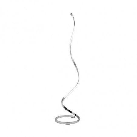 Nur silver minimalist floor lamp by Mantra | Aiure