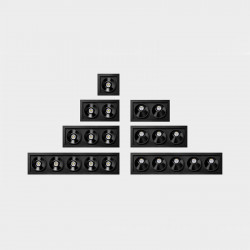 Various models of the Arkoslight Black Foster downlight | Aiure