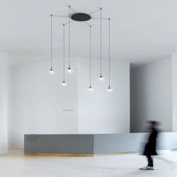 Ceiling lamp Alaska Big Fancy Shape several ambient lights | Aiure