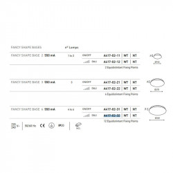Measurements and references of the lamp base Alaska Big Fancy Shape by Arkoslight | Aiure