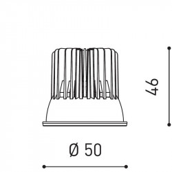Dimensions of the LED lamp Lark by Arkoslight | Aiure