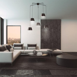 Dona ceiling lamp installed in a living room | Aiure
