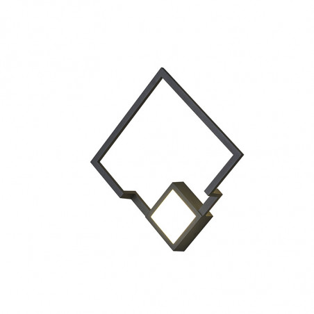 Small black LED wall lamp from the Boutique series by Mantra | Aiure