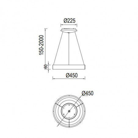 Niseko Dimmable LED Pendant Lamp by Mantra small data-sheet | Aiure
